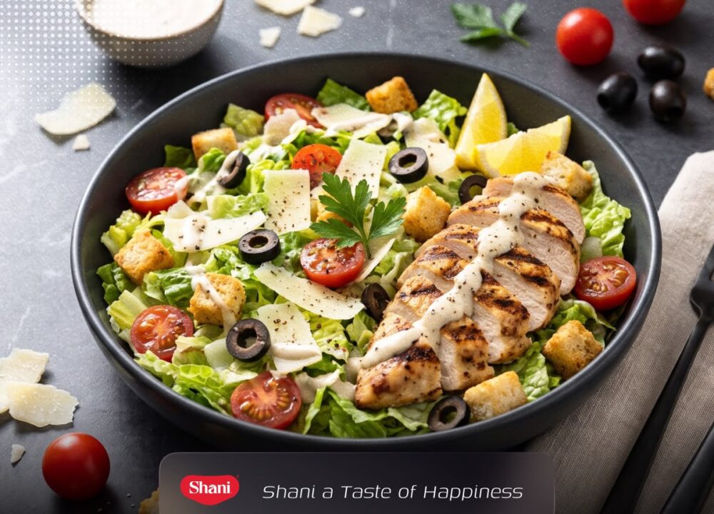 دستور پخت سالاد سزار رستورانی در منزل با سس مخصوص
